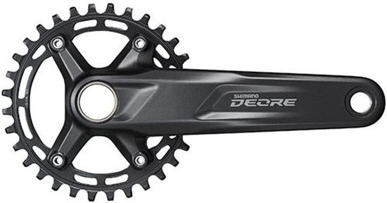 Crankstel Shimano Deore FC-M5100-1 10/11 speed - 32T - 170 mm - zwart van Shimano — afbeelding 2