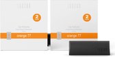 JANZEN Car Perfume 2-pack – Orange 77 – Autoparfum – Autogeur – Autoaccessoires – Lederlook - Bloemig en Fruitig - 2 x 2 stuks
