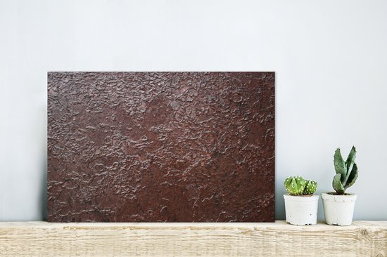 Décoration murale Métal - Peinture Aluminium Industriel - Rouille - Industriel - Métal - 30x20 cm - Dibond - Photo sur aluminium - Décoration murale industrielle - Pour le salon/chambre