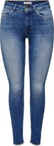 Only Dames Jeans ONLBLUSH MID SK REA1319 skinny Fit Blauw Volwassenen