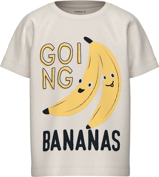Name it t-shirt jongens - ecru -NMMdefruit - maat 110