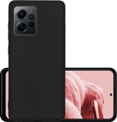 Coque adaptée pour Xiaomi Redmi Note 12 4G Coque arrière en Siliconen - Zwart
