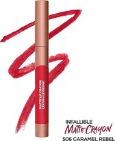 L'Oreal Paris Infallible - Matte Lip Crayon - 506 - Caramel Rebel - Lippenstift - Long Lasting - 1.3 g
