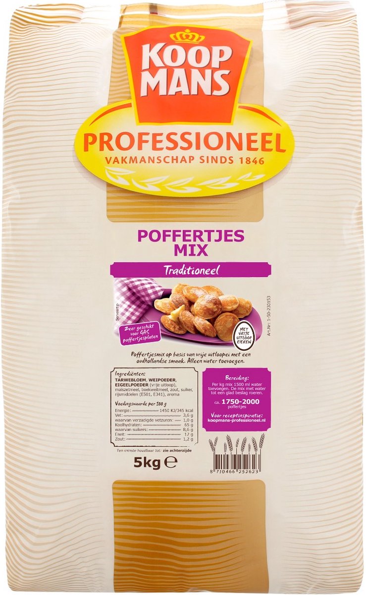 Koopmans Professioneel Poffertjesmix 5 kilo