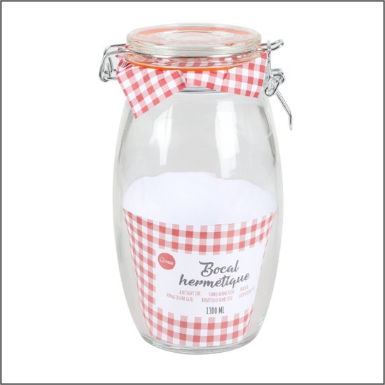 Unbekannt 6 stuks 5 l fermentatieballon met beugelsluiting fles glazen ballon wijnballon strijkfles glazen fles