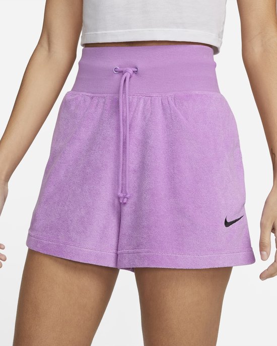 Nike Sportswear Badstofshorts - Voor Dames - Lila - Maat XS