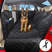 Autodeken voor honden - Achterbank bescherming - Autobescherming hond - Waterafstotend - Krasbestendig - Beschermhoes auto huisdieren - Hondenkleed auto - Autokleed - Kofferbak bescherming - Zwart