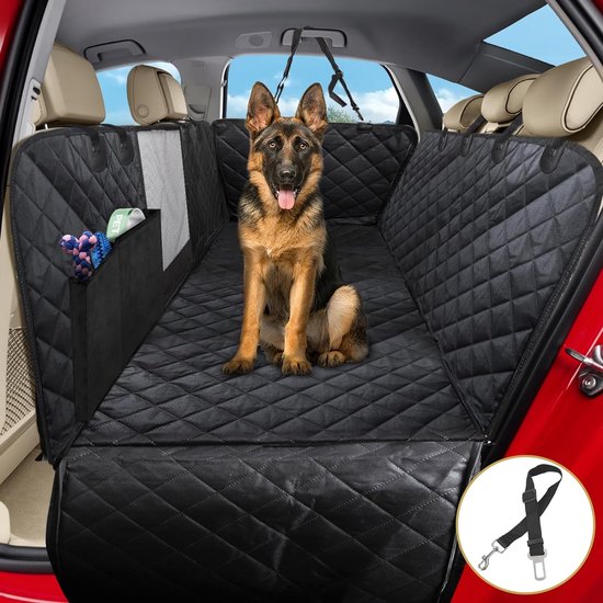 Autodeken voor honden – Achterbank bescherming – Autobescherming hond – Waterafstotend – Krasbestendig – Beschermhoes auto huisdieren – Hondenkleed auto – Autokleed – Kofferbak…