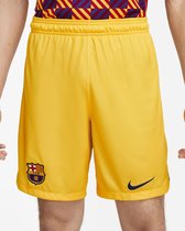 Nike FC Barcelona 2023/24 - Vierde Voetbalshort - Heren - Geel - Maat L