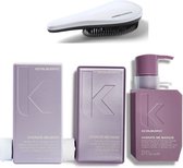 Kevin Murphy - Hydrate Me Set - Lavage + Rinçage + Masque + Brosse Démêlante KG - Hydratant - Shampooing + Après-shampooing + Masque