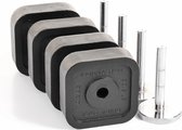 Ironmaster Quick-Lock Adjustable Dumbbell Add-on kit - van 34 kg naar 54,4 kg - 2 x 20,4 kg - incl. 4 Add-on Screws 16 cm