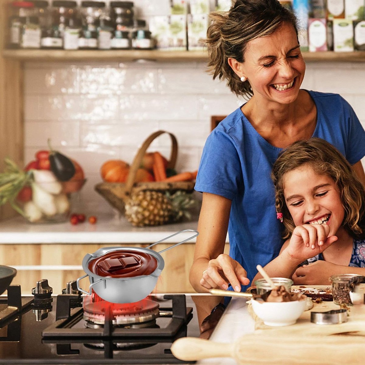 Chocolade/sauzen warmer | Met 2 pannen | CaterChef | Online kopen Chocolade/sauzen warmer | Met 2 pannen | CaterChef | Online kopen