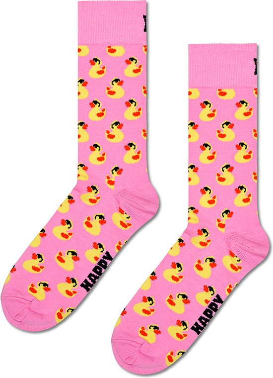 Happy Socks sokken rubber duck roze - 36-40
