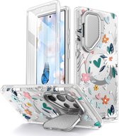 Supcase Geschikt voor Samsung Galaxy S24 Ultra - Slank Bescherming - Geschikt voor Mag - Full-Body met Schermbeschermer Hoesje - Transparant