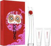Kenzo Flower by Kenzo L'Absolue - Geschenkset 100ml Eau de parfum + 1 x 75ml Body Lotion + 1 x Douchegel