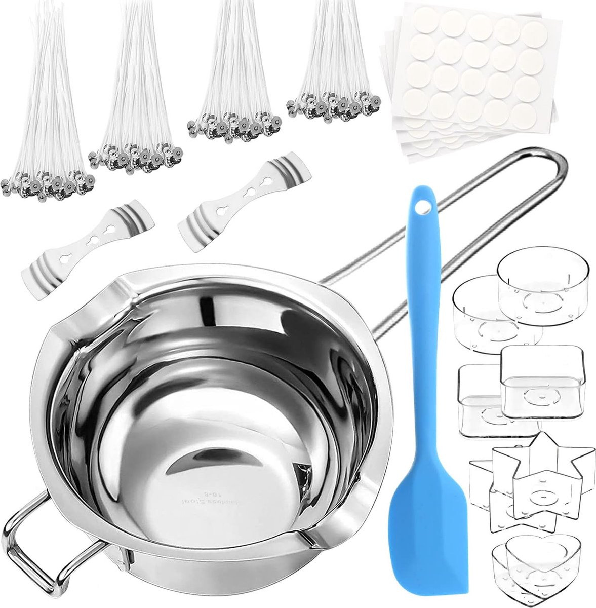 Bol De Fusion Inox 304 400ml - Pour Bain-Marie, Chocolat, Beurre, Fromage - Avec Poignée Et Crochet
