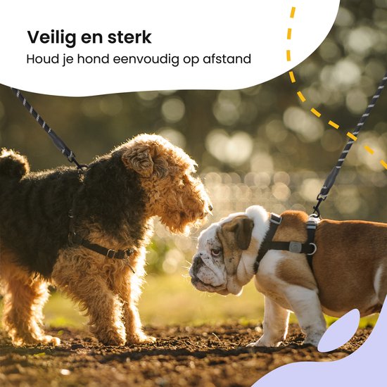 Lange trainingslijn voor honden, 15 m lang, zwart, verstelbaar, zwaar belastbaar, nylon hondenriemen voor middelgrote en kleine en grote honden, training en wandelen Lange trainingslijn voor honden, 15 m lang, zwart, verstelbaar, zwaar belastbaar, nylon hondenriemen voor middelgrote en kleine en grote honden, training en wandelen