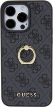 Guess iPhone 15 Pro Max Hardcase hoesje – 4G – Met Ringhouder – Grijs