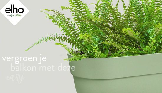 Elho Vibia Campana Easy Hanger M 36 - Planteur pour Balcon & Extérieur - Ø 36.0 x H 26.5 cm - Vert pistache