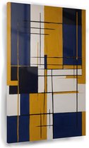 Peinture à motif abstrait - Peinture sur verre Uniek - Bureau de peinture sur Glas - Peintures rurales - Peintures sur verre acrylique - Décoration murale murale de chambre - 80 x 120 cm 5mm