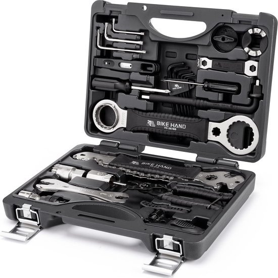 Crivit Fietsreparatieset, fietsgereedschap, gereedschapskist, 20-delig, fietsreparatieset, multifunctioneel gereedschap, gereedschapsset Crivit Fietsreparatieset, fietsgereedschap, gereedschapskist, 20-delig, fietsreparatieset, multifunctioneel gereedschap, gereedschapsset
