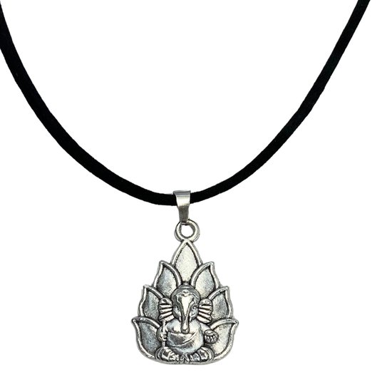 Ketting -Ganesha -zilverkleur- Charme Bijoux