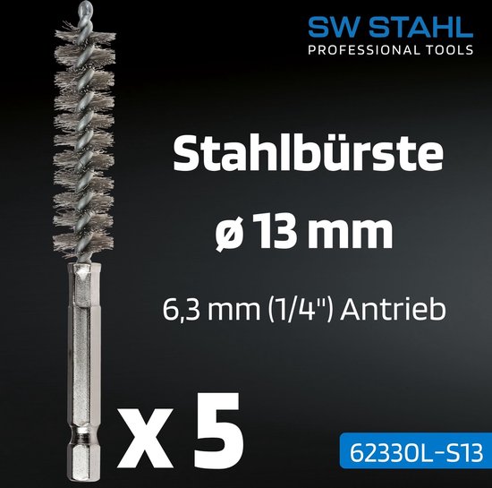 Brosse métallique SW-Stahl 62330L-S13, 13 mm