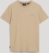 Organic Cotton Essential Logo T-Shirt Tan Brown Fleck Marl (M1011245A - 9XE)