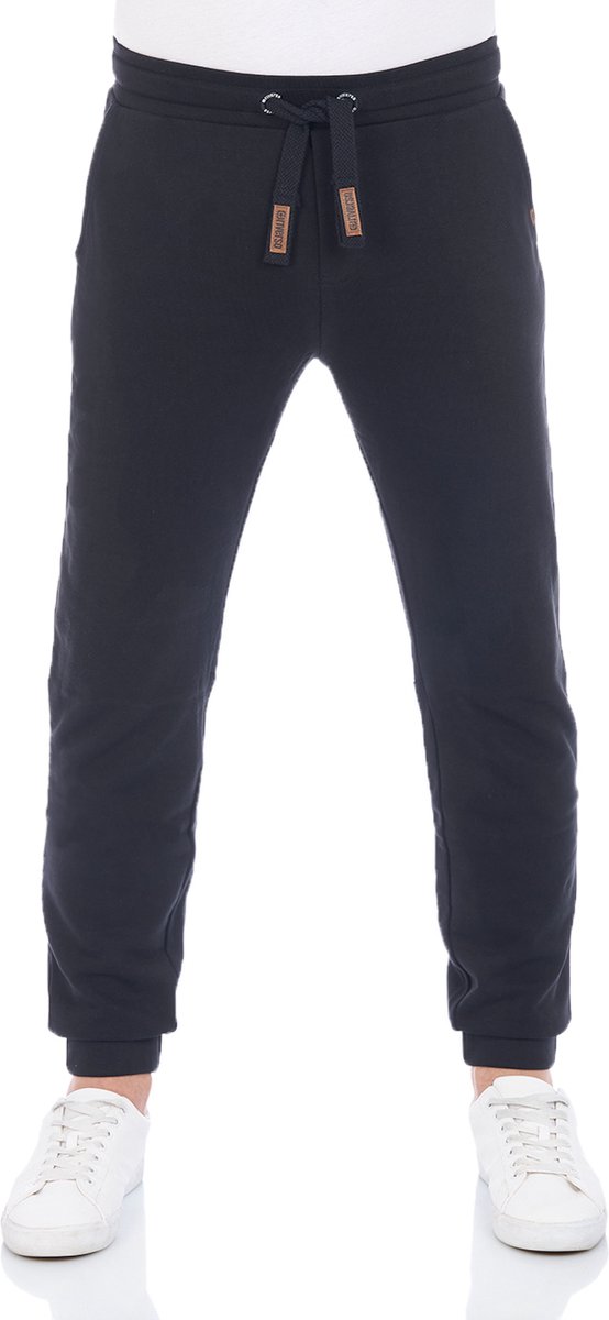 riverso Heren Joggingbroek RIVKasper regular/straight Zwart M Volwassenen Joggingbroek met Trekkoord