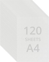 Belle Vous Wit A4 Waterverf Papier (120 Vel) 200GSM Koudgeperst Water Verf Kleur Vellen – Geschikt Voor Beginners tot Expert Schilders