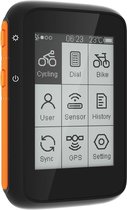 GPS vélo - Ordinateur de vélo - Ordinateur de vélo GPS ANT+ et Bluetooth Ordinateur de vélo sans fil étanche - Compteur de vitesse et compteur kilométrique de vélo Groot écran LCD de 2,4 pouces