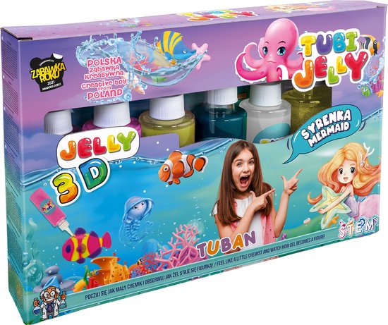 TUBI JELLY SET WITH 6 COLORSMERMAID