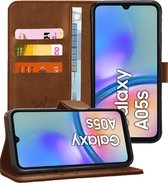 Hoesje geschikt voor Samsung Galaxy A05s - Portemonnee Book Case Bruin