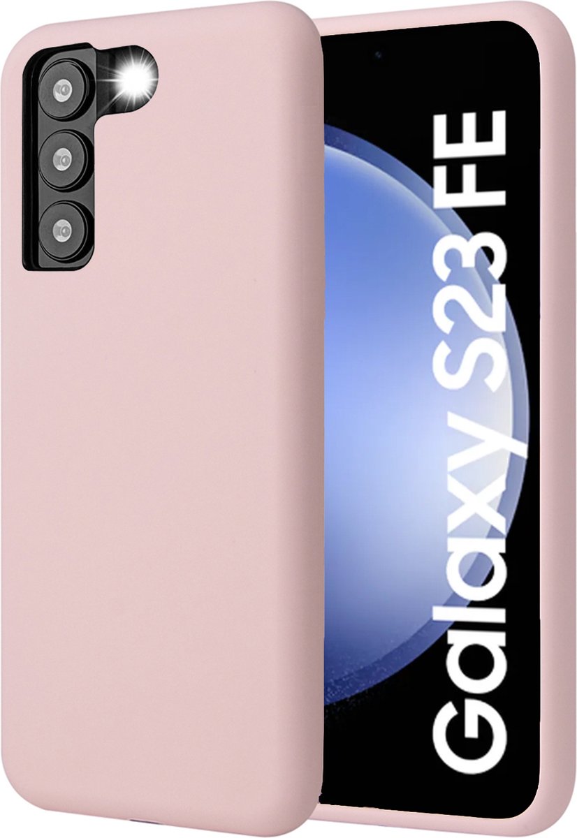 Hoesje geschikt voor Samsung Galaxy S23 FE - Mat Back Case Roze
