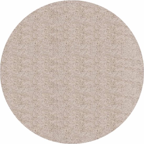 vidaXL-Vloerkleed-PAMPLONA-shaggy-hoogpolig-modern-Ø-100-cm-beige
