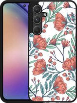 Cazy Hardcase Hoesje geschikt voor Samsung Galaxy A55 Poppy Roses