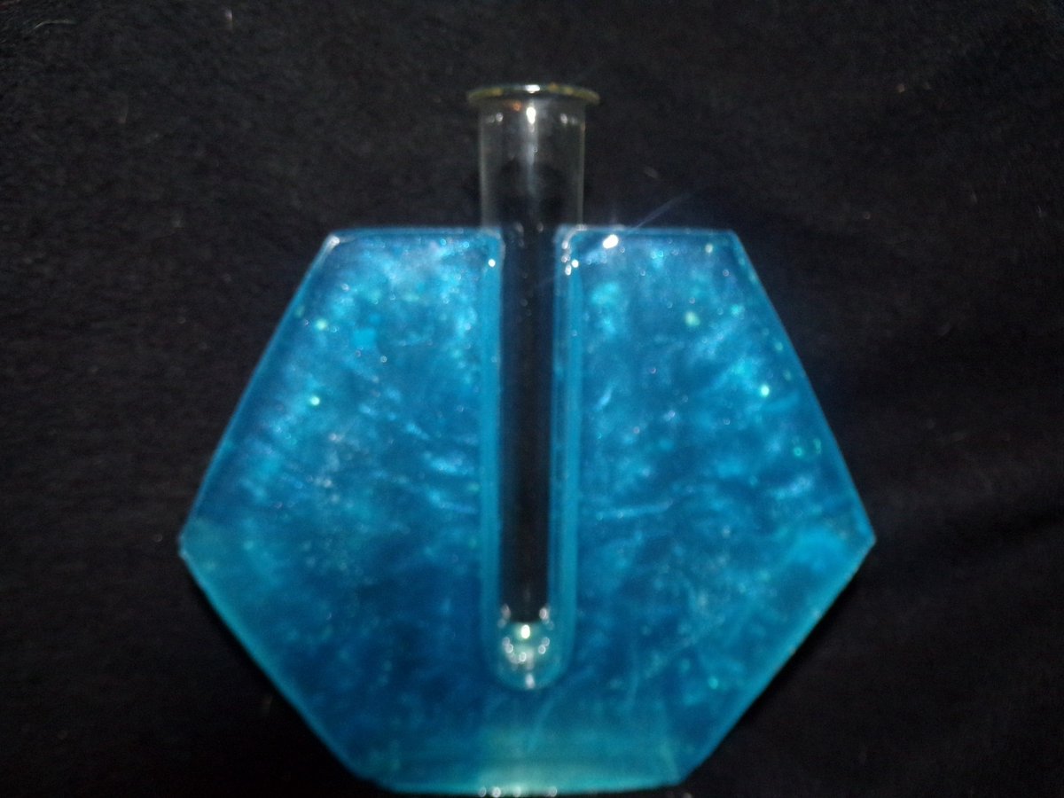 starwolf, zeshoek met pipet, geschenk, vaas, teal, decoratie