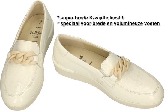 Solidus -Dames - crÈme - ballerina's & mocassins - maat 38.5