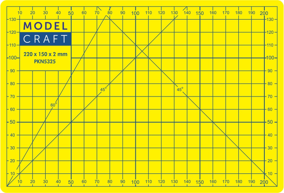 Model Craft Snijmat - PKN5325 A5-formaat - Geel