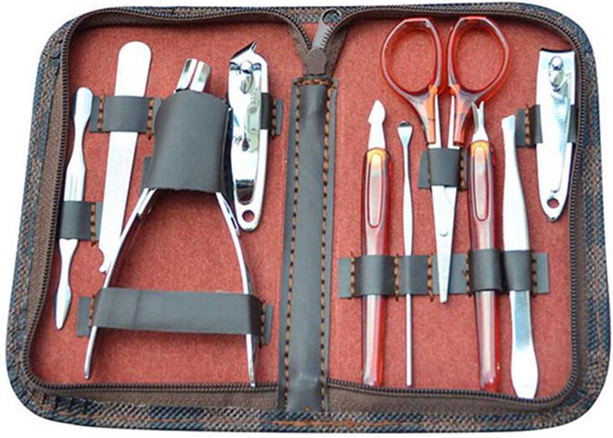 Goedkoopste Nagelknipper 10-delige Set - Teennagelknipper - Nagelschaar - Manicure Set - Pedicure Set