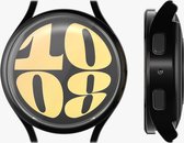 kwmobile 2x coque adaptée pour Samsung Galaxy Watch 6 40 mm - Housse en silicone - Coque pour tracker d'activité - En or rose / noir