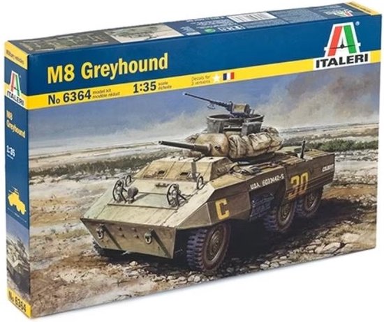 Maquette De Chars D'assaut - ITALERI - M8 Greyhound - Échelle