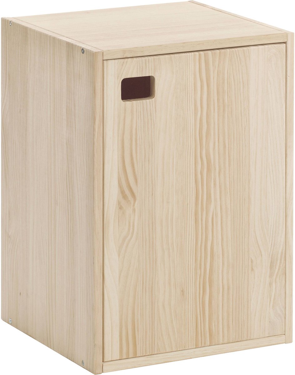 Astigarraga Houten Wandkast met deur - Houten kast van PEFC grenen - 53x37cm
