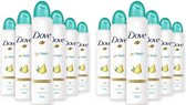 Dove Deo Spray Go Fresh Poire & Aloe Vera 250 ml - Pack économique 12 pièces