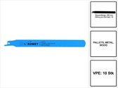 Komet reciprozaagblad PALLETS 200mm 10tpi 10 stuks ( 2x 501.361 ) HSS bi-metaal
