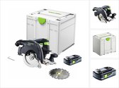 Festool HKC 55 EB-Basic accucirkelzaag 18 V 160 mm borstelloos ( 576163 ) + 1x accu 4.0 Ah + Systainer - zonder oplader