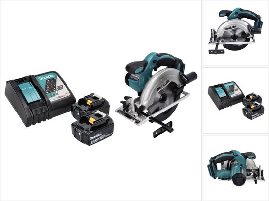 Makita DSS 611 RM accu cirkelzaag 18 V 165 mm + 2x accu 4.0 Ah + lader