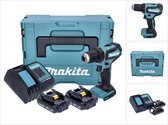 Makita DDF 485 SYJ accuboormachine 18 V 50 Nm borstelloos + 2x accu 1,5 Ah + lader + Makpac