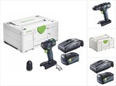 Festool TXS 18-Basic accuschroefboormachine 18 V 40 Nm borstelloos + 1x accu 5.0 Ah + lader + systainer