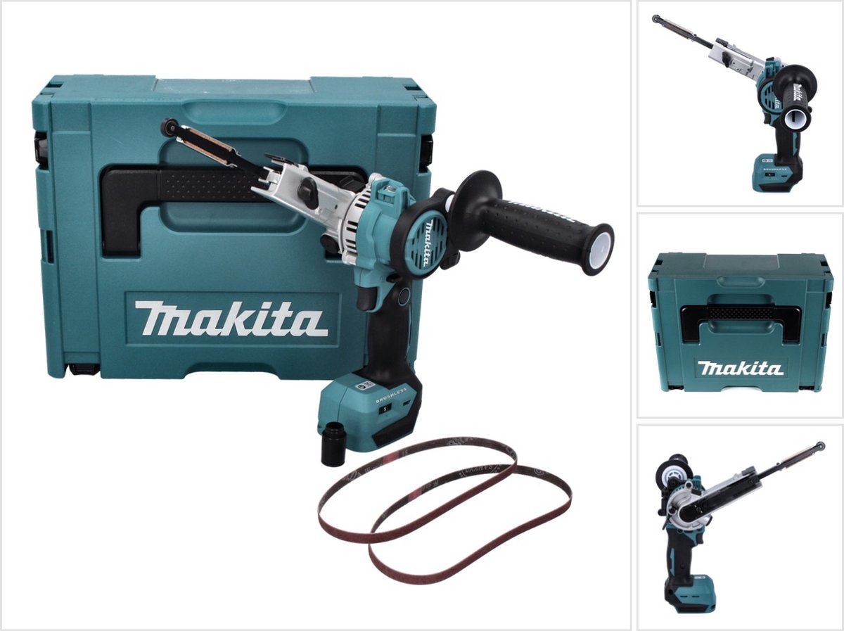 Makita DBS 180 ZJ accu-bandvijl 18 V 9 x 533 mm borstelloos + Makpac - zonder accu, zonder oplader